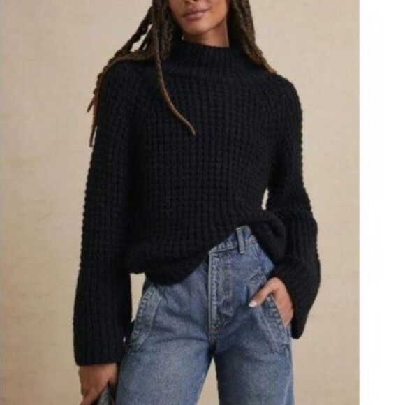 Anthropologie Maeve Dionne Bell-Sleeved Sweater size XS - Picture 1 of 15